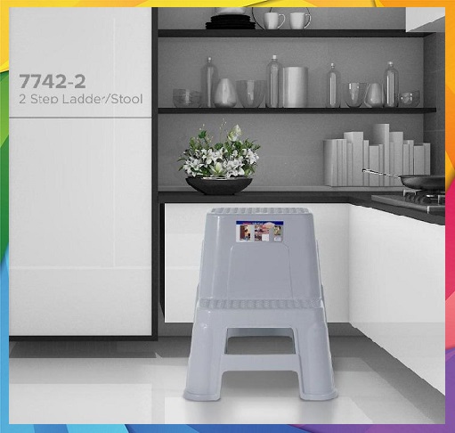 ?SG SELLER? Toyogo Super Big & Large 2 Step Ladder Stool For Kitchen & Bathroom Use (7742)