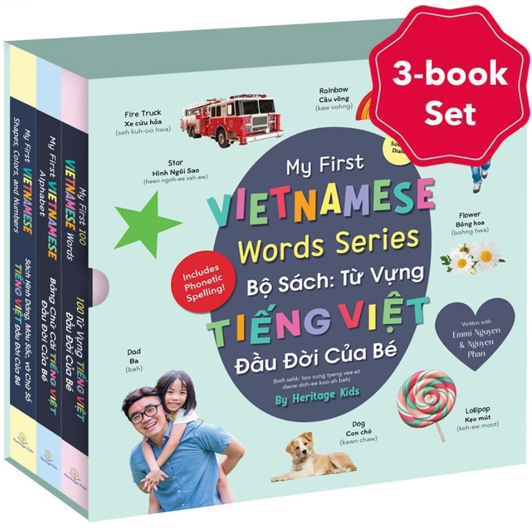 My First Vietnamese Words Series By Heritage Kids Press, Southern Saigon Dialect, Vietnamese Children Book, Baby Book for Kids, Vietnamese Books For Toddlers Board book – September 1, 2024