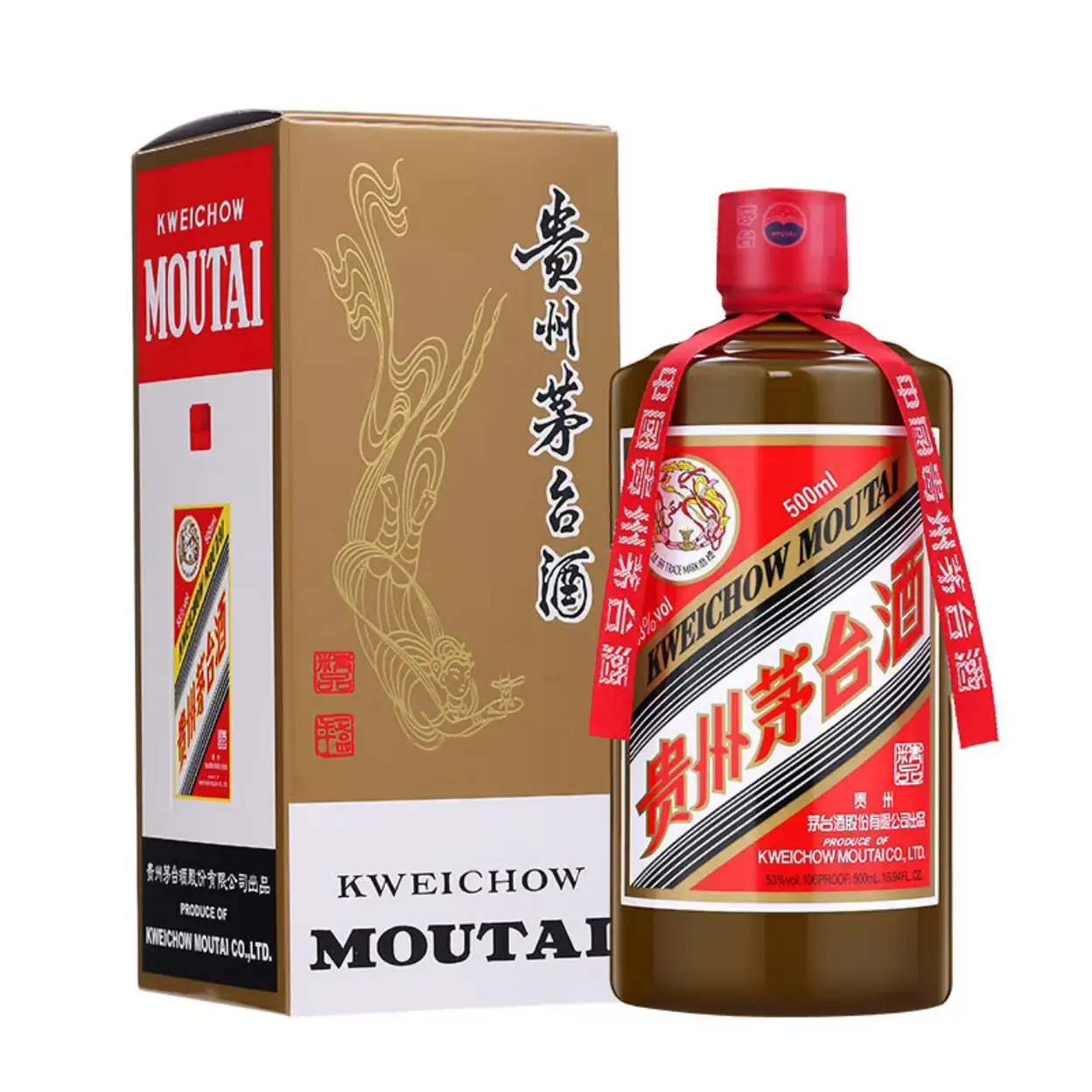 53% Acl./Vol KWEICHOW MOUTAI CHIEW（SNAKE YEAR） 500ML*1 Bottle Chinese Baijiu 53%vol 500ml贵州茅台酒（乙巳蛇年）