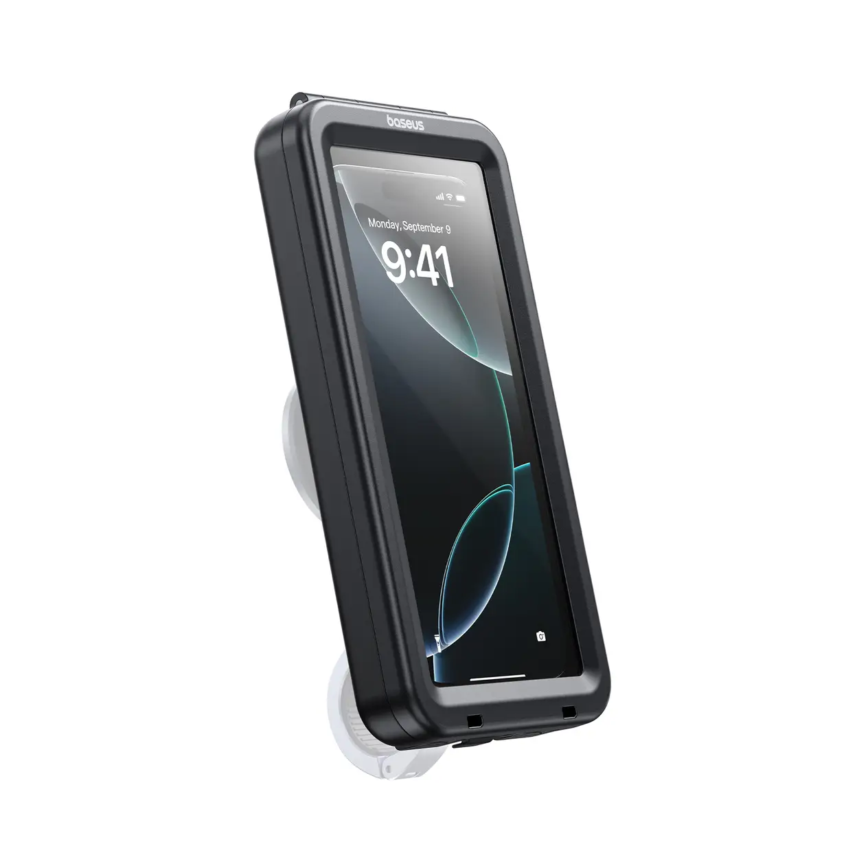 Baseus PrimeTrip VB1 RainShield Case for Bike Handlebar Mount Cosmic Black（without stand）