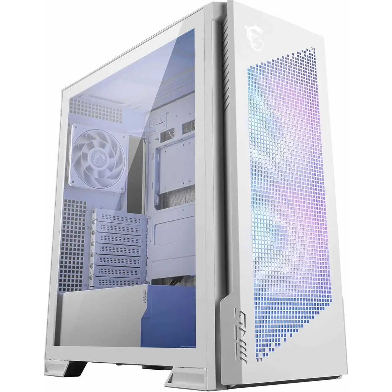 MSI MPG Velox 300R Airflow PZ White Mid Tower Case