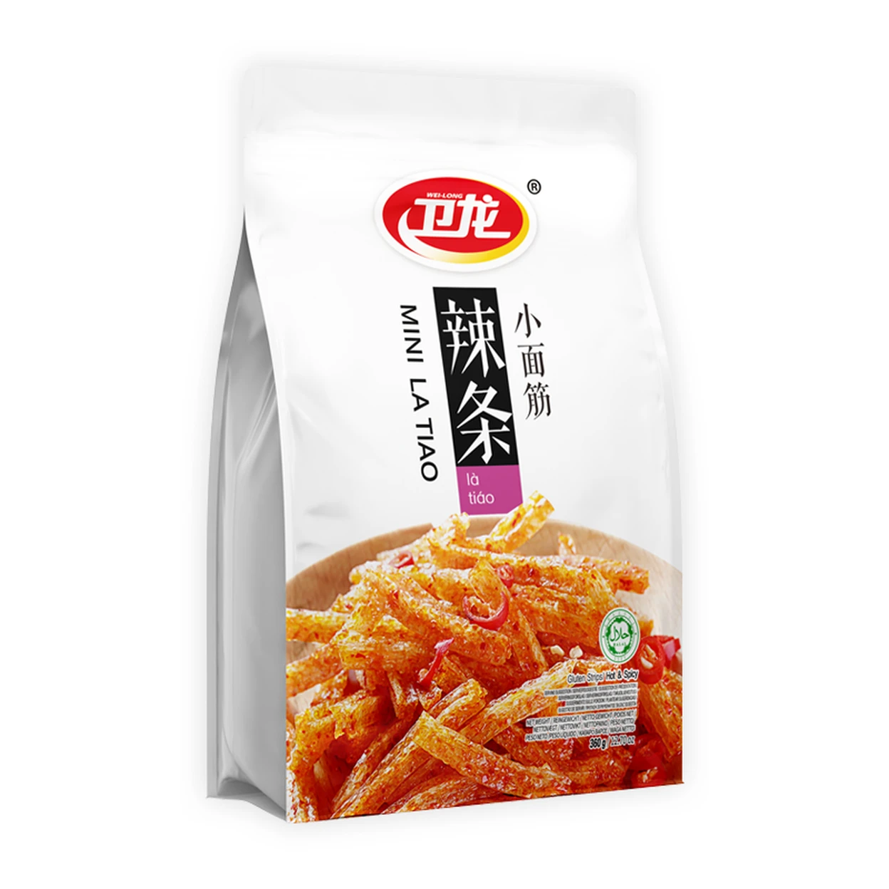 Weilong Spicy Snack - Spicy Small Gluten 360g