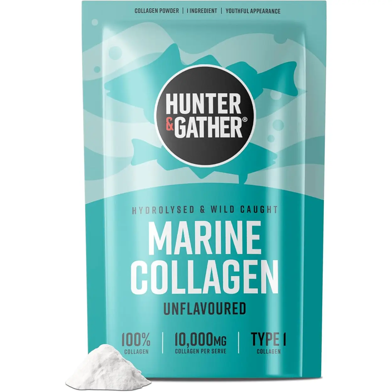 HUNTER & GATHER 100% Wild Caught Marine Collagen Beauty Support Powder - 300g
