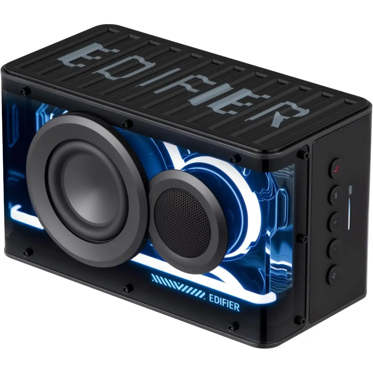 Edifier QD25 Bluetooth Speaker | Portable Desktop Audio, 25W (RMS) Dynamic Sound, Hi-Res Audio, Splendid Light Effects, 15H Playtime, Bluetooth 6.0, Wireless Stereo Pairing